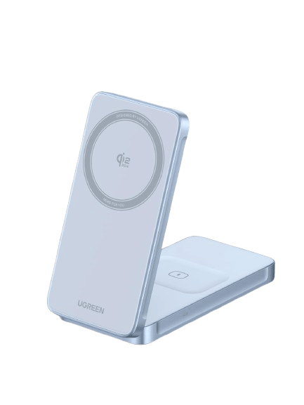 UGREEN MagFlow Qi2 25W 2-in-1 Magnetic Wireless Charger