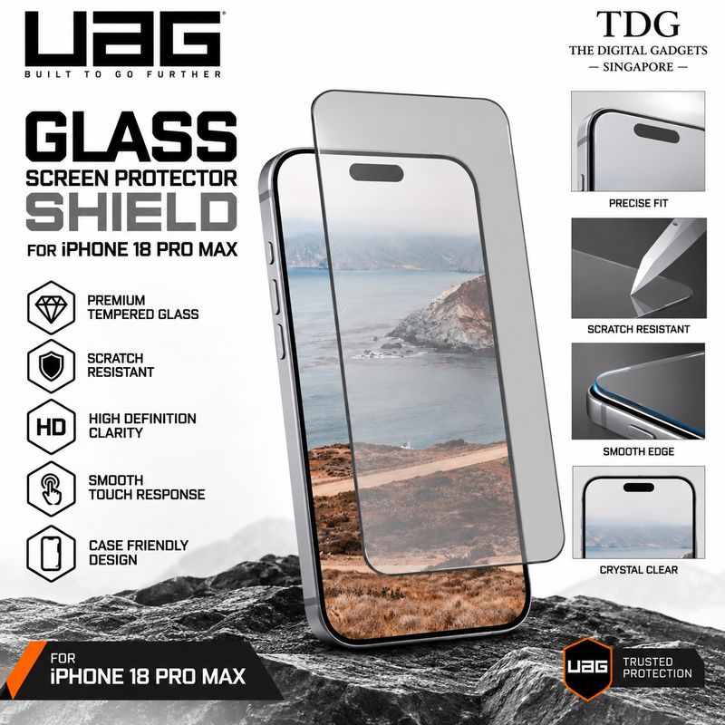 UAG Glass Screen Protector Shield for iPhone 18 Pro Max