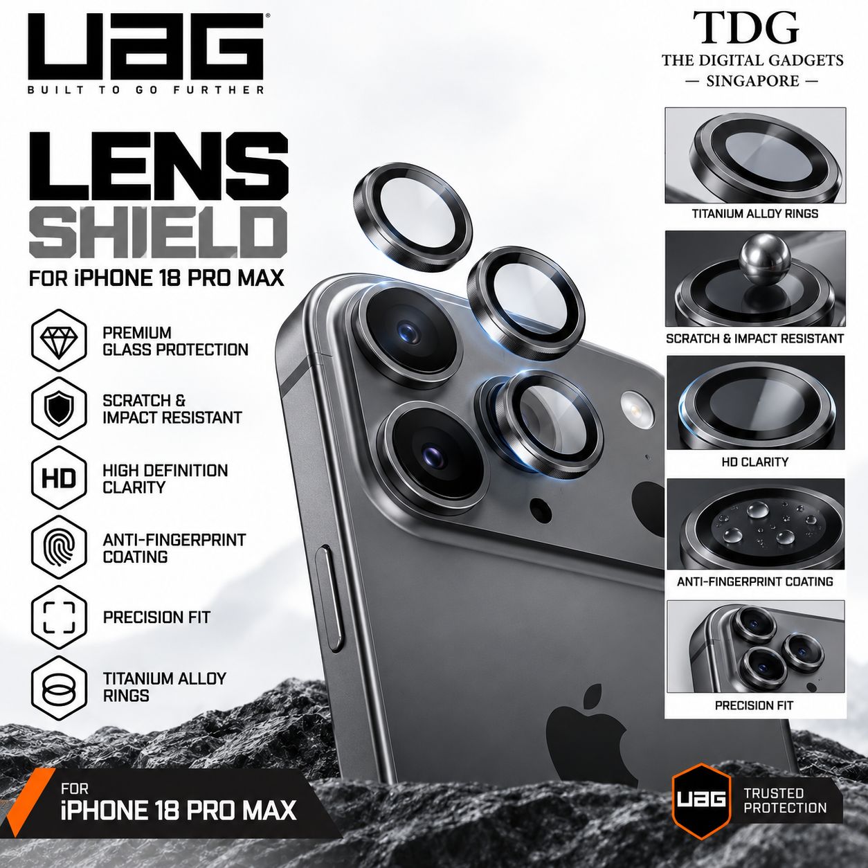 UAG Lens Shield for iPhone 18 Pro Max