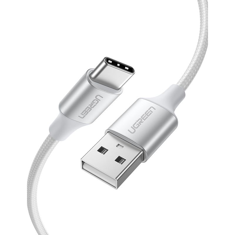 UGREEN US288 USB-A To USB-C Braided Cable, 1M White