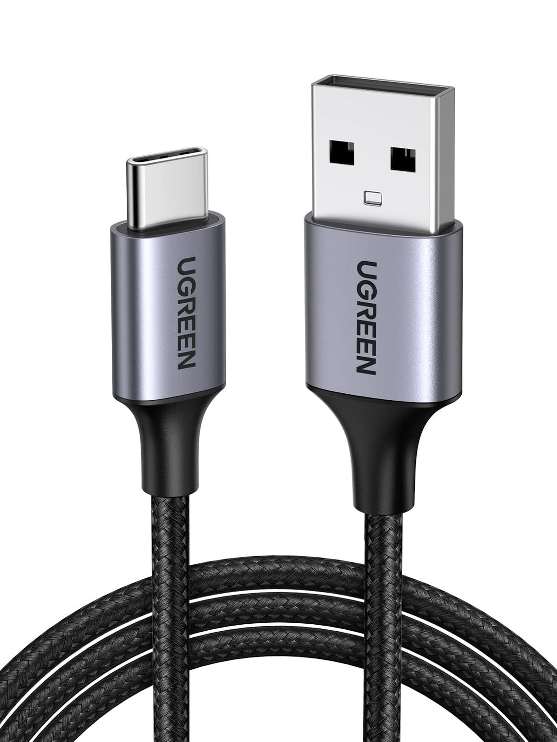 UGREEN US288 USB-A To USB-C Braided Cable, 1M Black