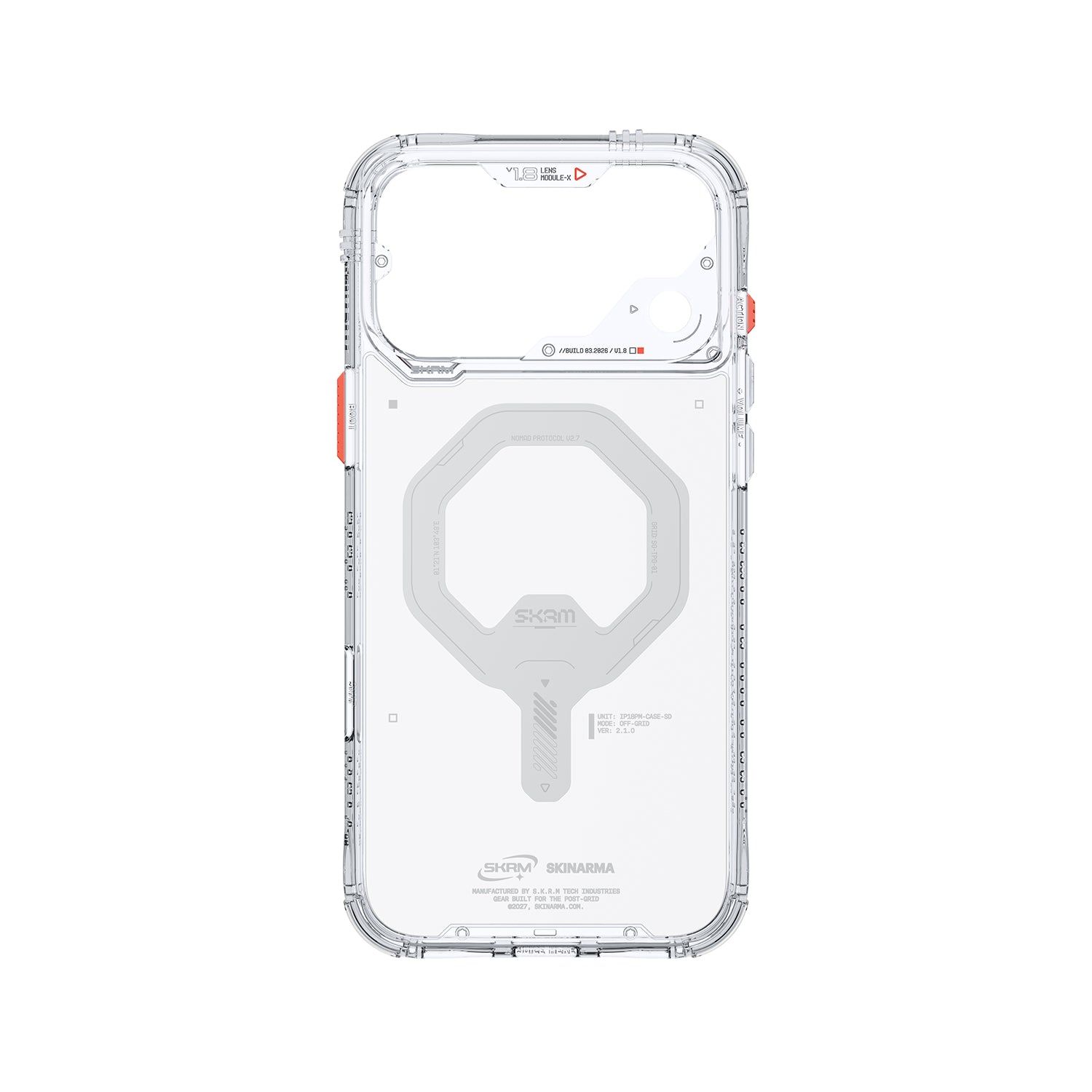 Skinarma Saido iPhone 18 Phone Case Mag-Charge, Colour: Clear, Model: iPhone 18 Pro