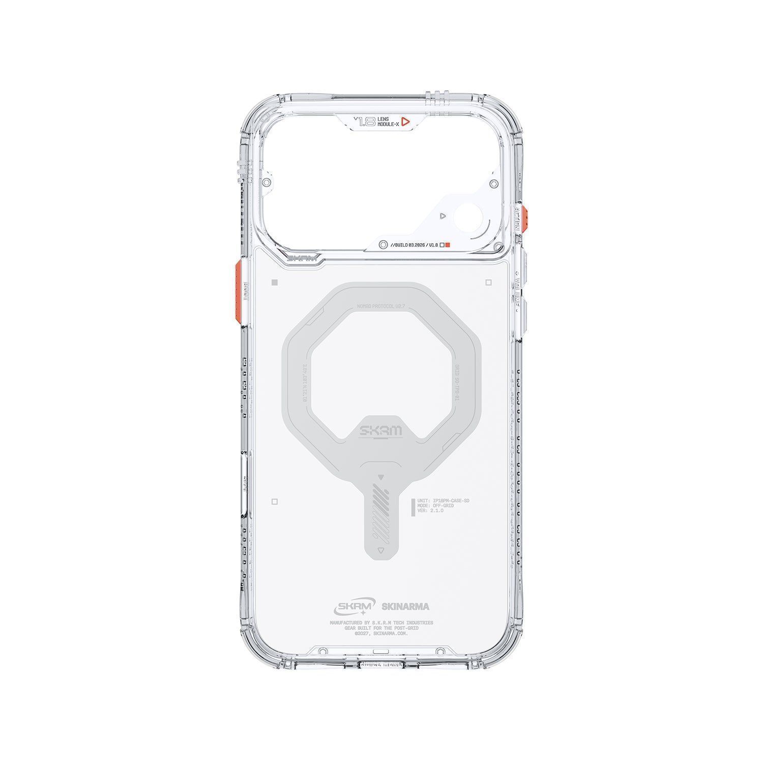 Skinarma Saido iPhone 18 Phone Case Mag-Charge, Colour: Clear, Model: iPhone 18 Pro