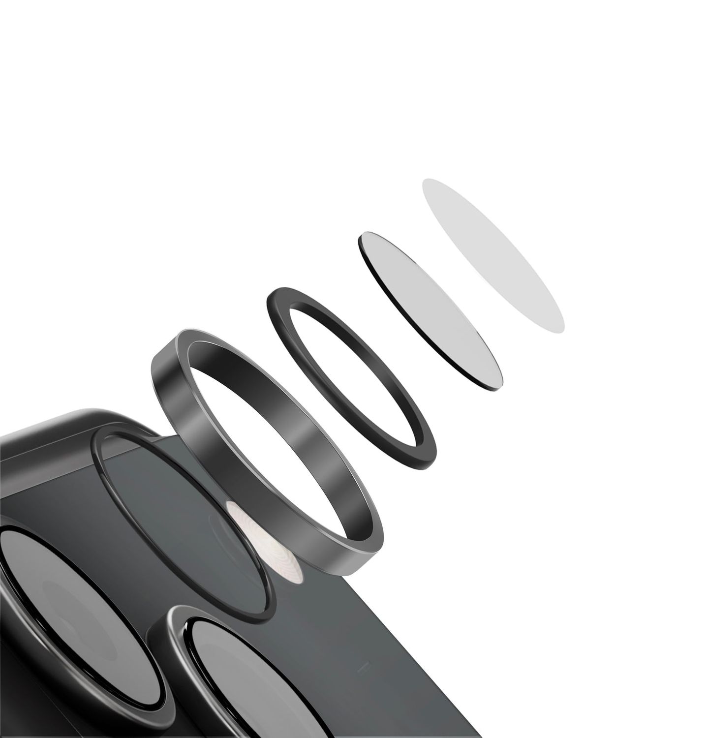 UNIQ Optix AluGuard DX2™ Fusion Glass Camera Lens Protector for iPhone 18 Pro / Pro Max