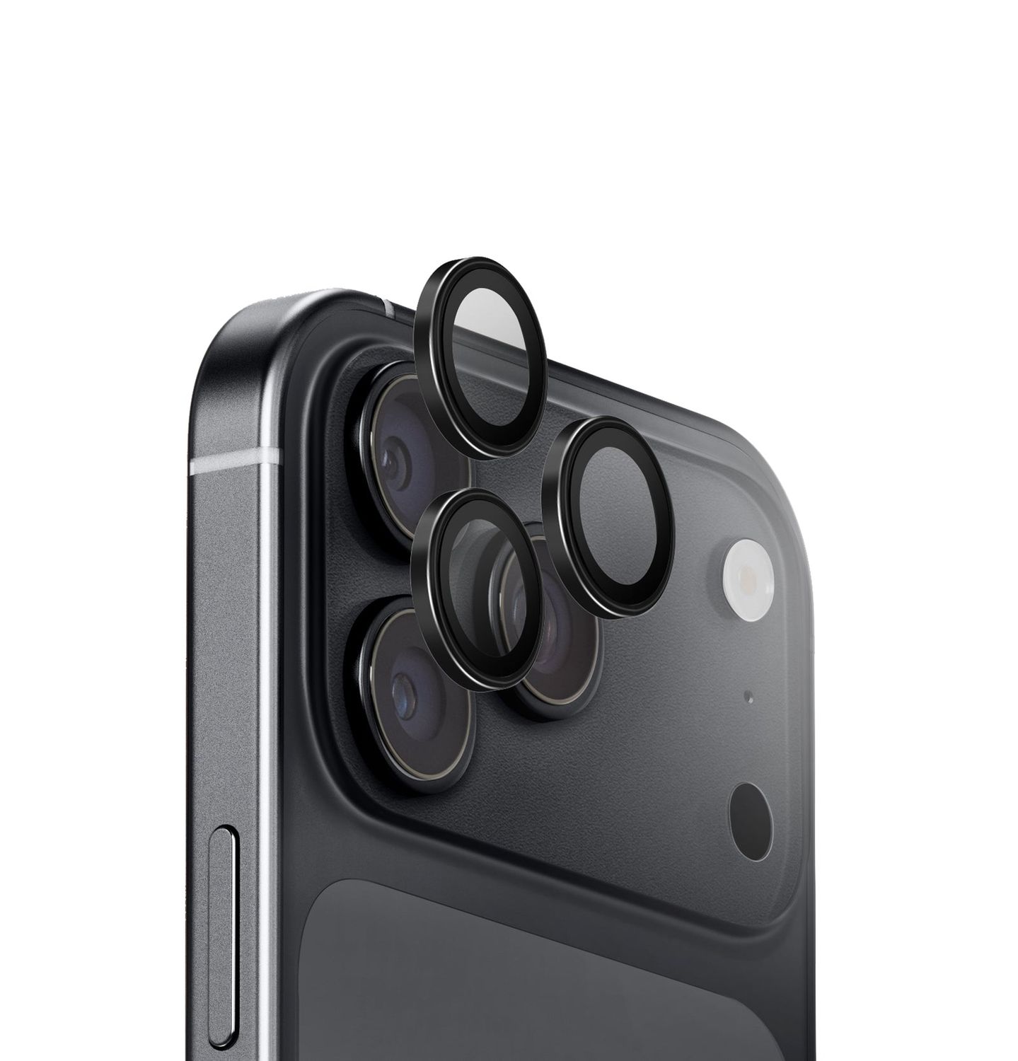 UNIQ Optix AluGuard DX2™ Fusion Glass Camera Lens Protector for iPhone 18 Pro / Pro Max - Graphite …