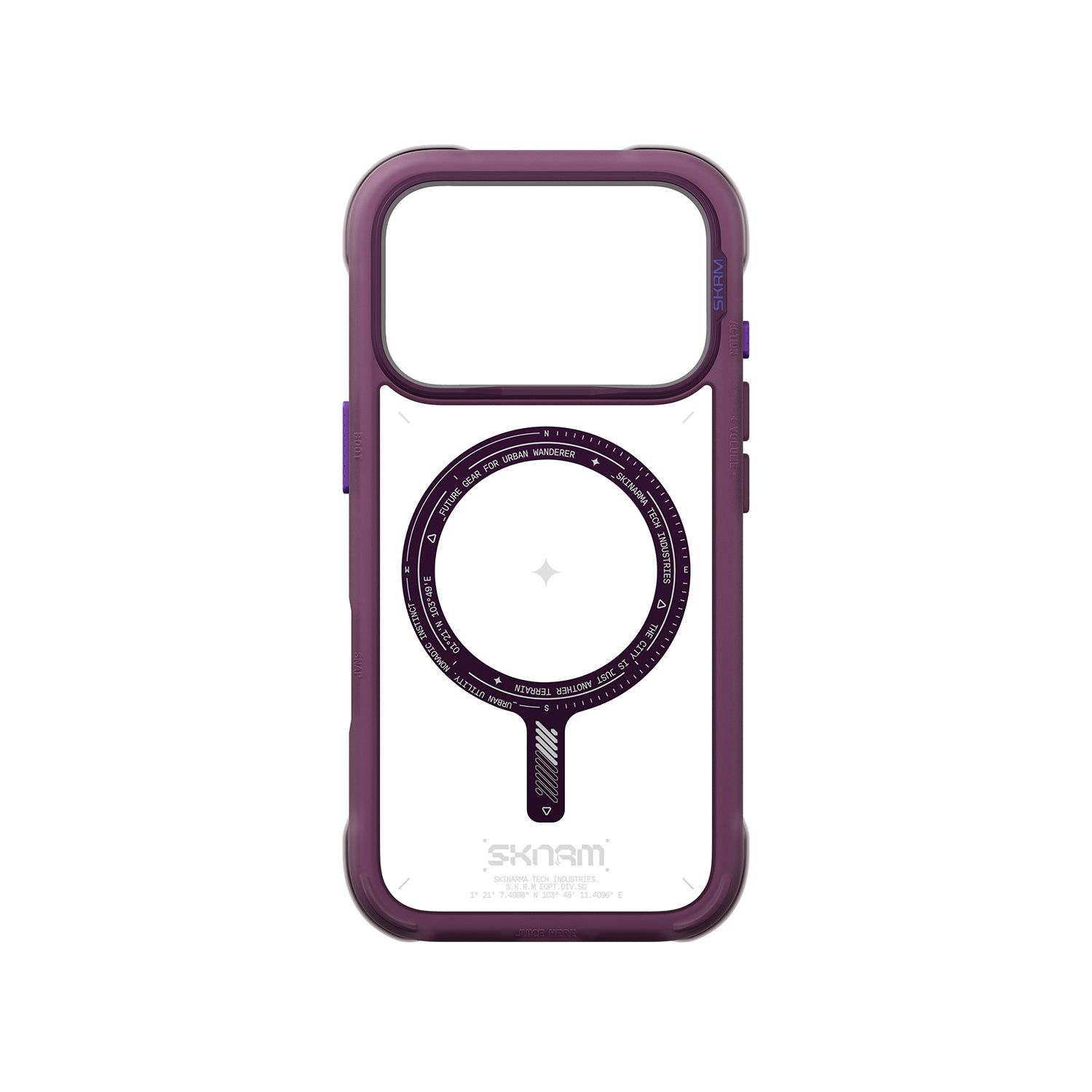 Skinarma Avion iPhone 18 Phone Case Mag-Charge, Colour: burgundy, Model: iPhone 18 Pro