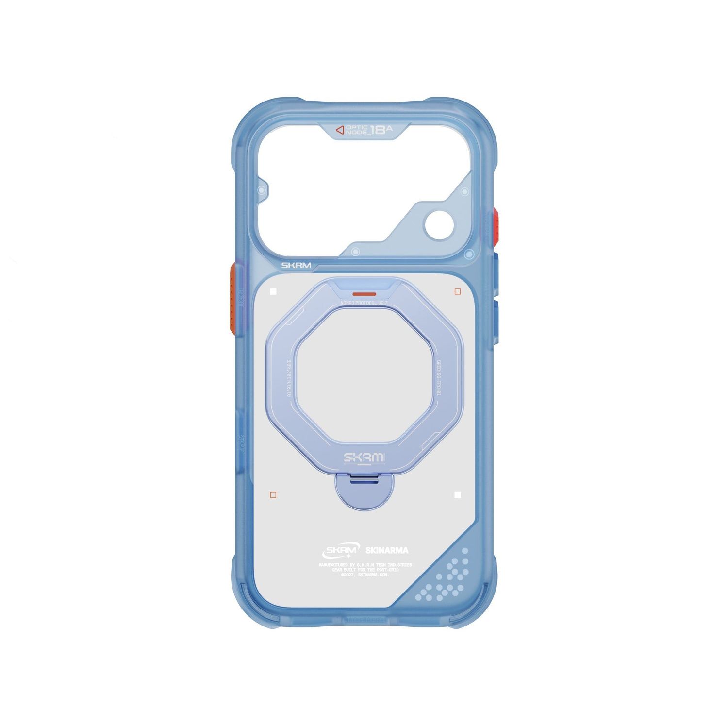 Skinarma Saturn iPhone 18 Phone Case Mag-Charge Grip Stand, Colour: blue, Model: iPhone 18 Pro