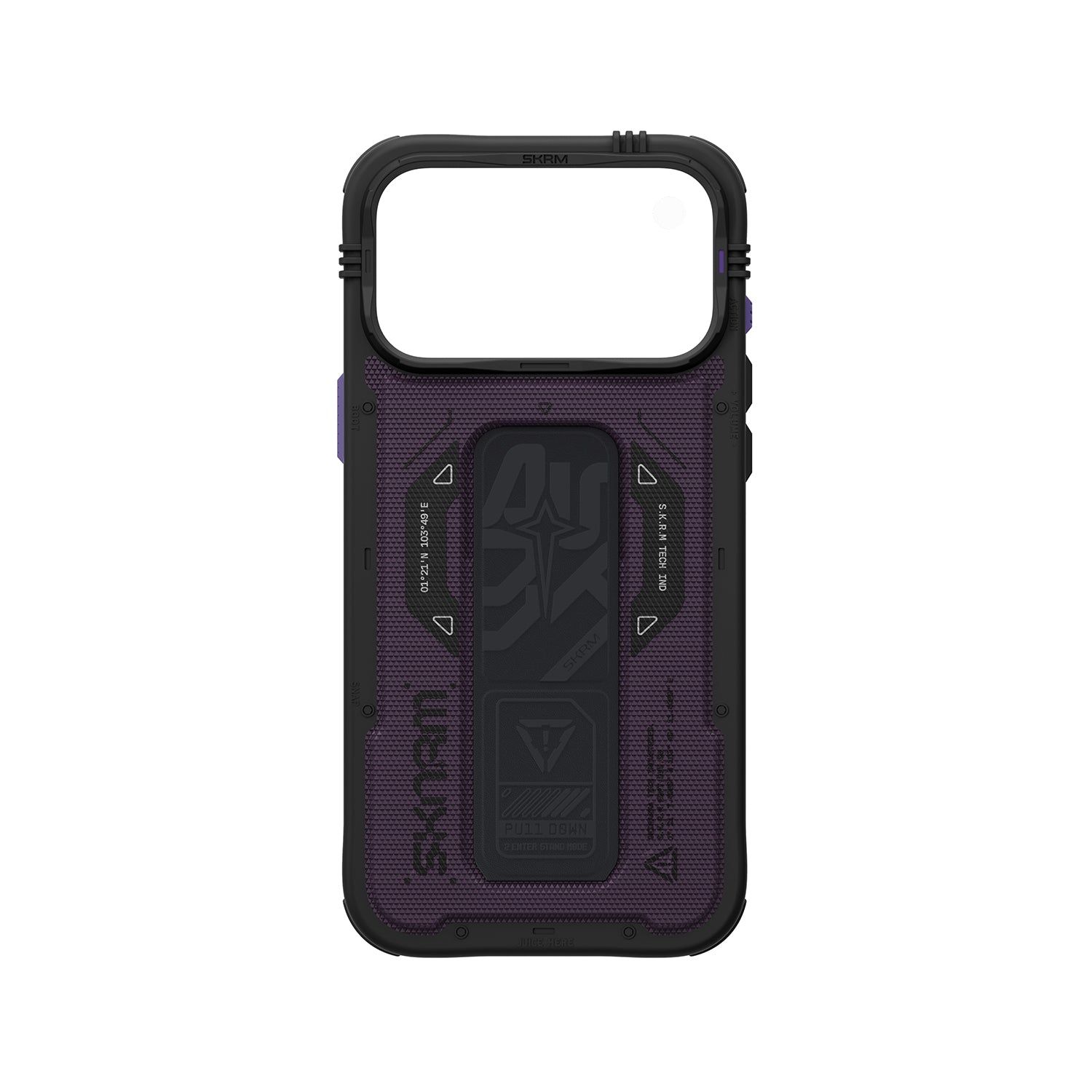 Skinarma Phantom iPhone 18 Phone Case Mag-Charge Grip Stand, Colour: burgundy, Model: iPhone 18 Pro