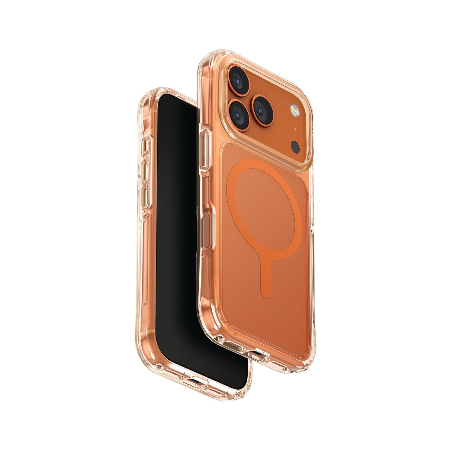 Uniq LPX Classic iPhone 17 Phone Case MagClick - Frost Clear/Orange / iPhone 17 Pro