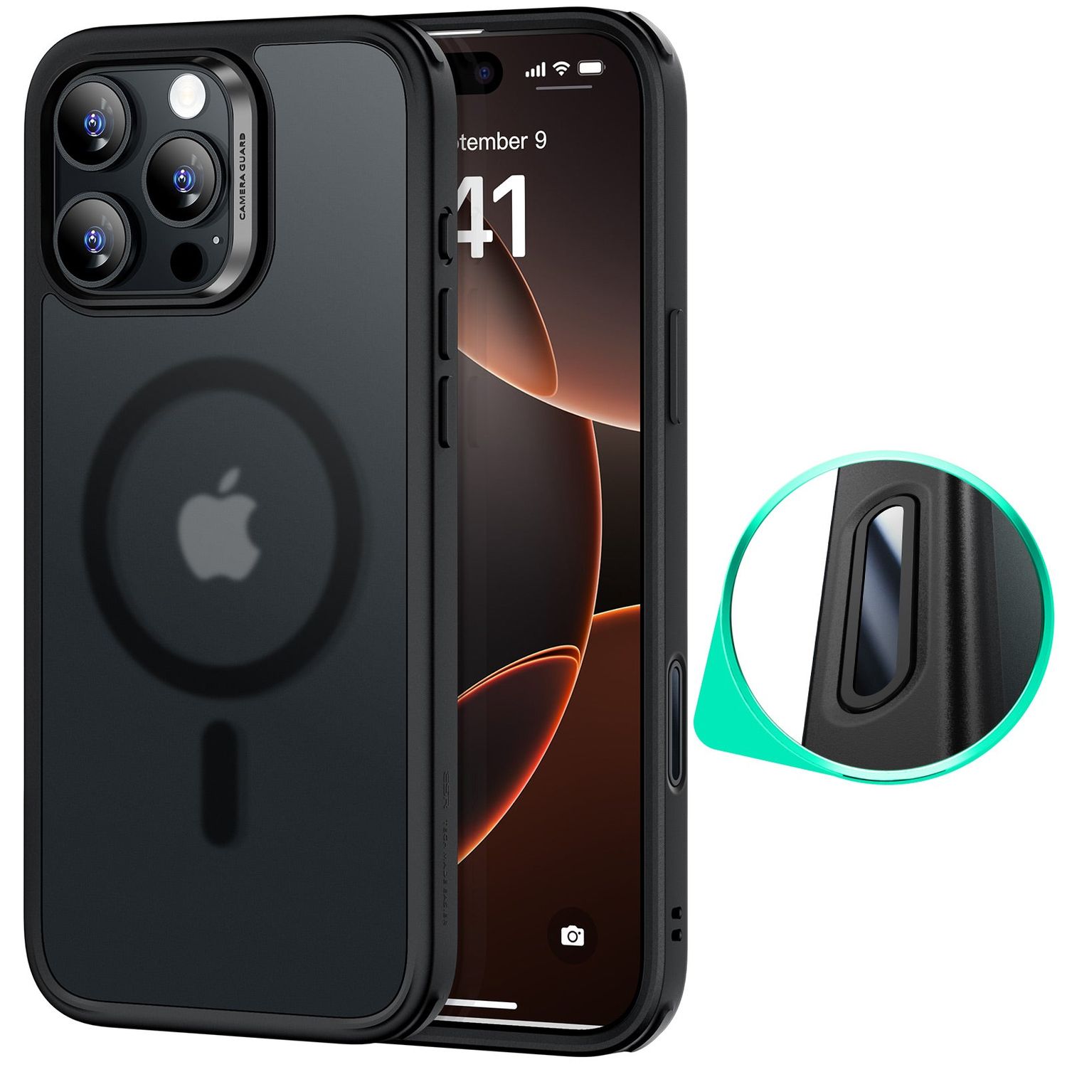 ESR iPhone 16 /16 Plus / 16 Pro / 16 Pro Max Classic Hybrid MagSafe Case with HaloLock (Camera Contr