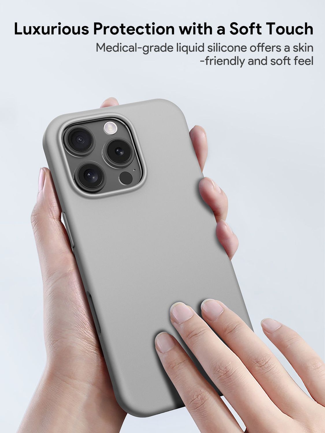 AUKEY PC-GJ20 LiquidFlex Magnetic Liquid Silicone Phone Case for iPhone 16 / 16 Plus / 16 Pro / 16 P