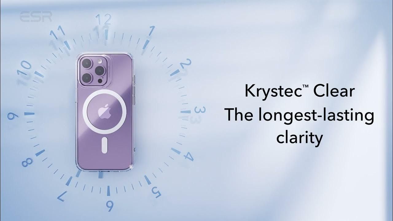 ESR Krystec Clear Case with HaloLock for iPhone 14 /14 Pro / 14 Plus / 14 Pro Max
