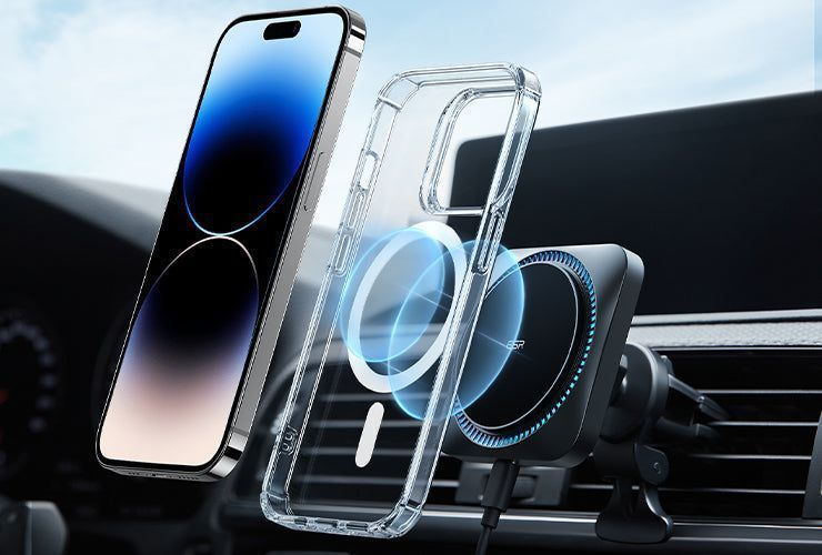ESR Krystec Clear Case with HaloLock for iPhone 14 /14 Pro / 14 Plus / 14 Pro Max iPhone 14