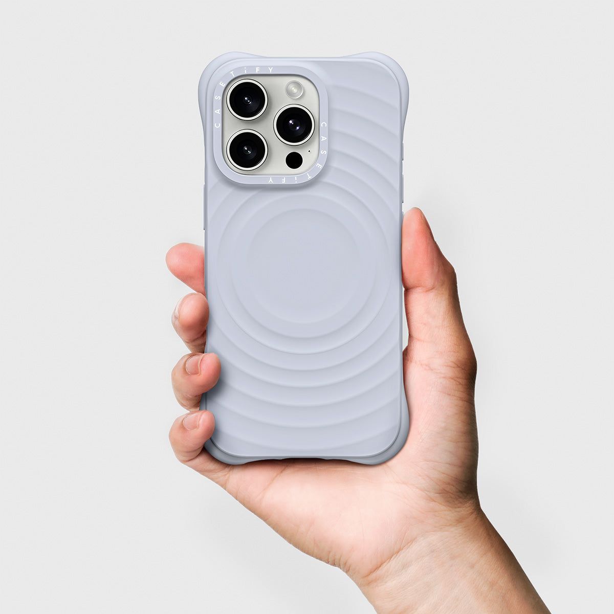 CASETiFY Magsafe The Ripple Case for iPhone 15 Pro Max - Periwinkle Blue