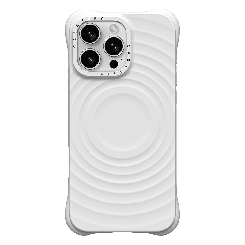 CASETiFY Magsafe The Ripple Case for iPhone 16 Pro - The White Case