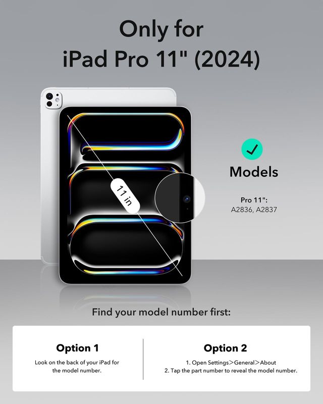 ESR iPad Pro 11" (2024/2025) Ascend Keyboard Case