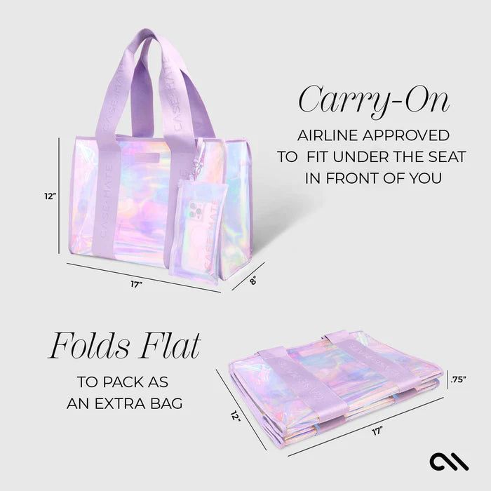 Case-Mate Beach Tote Bag with Phone Pouch - Soap Bubble