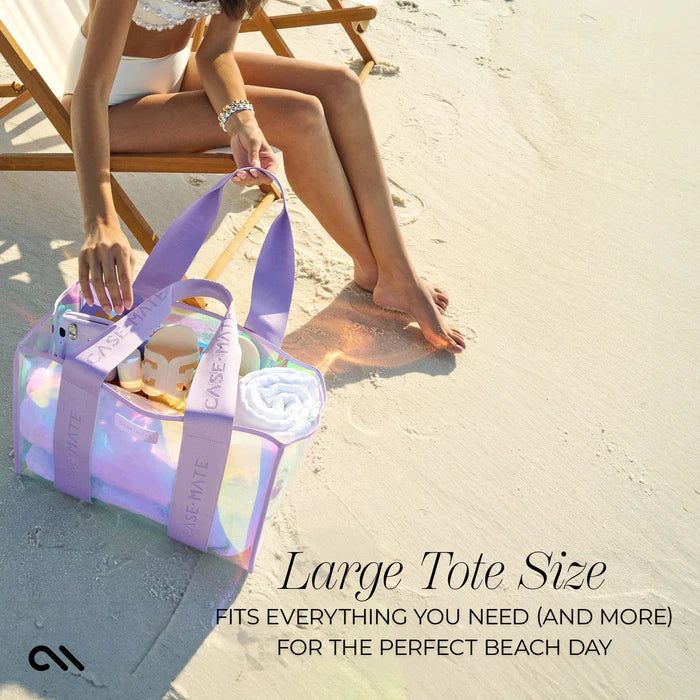 Case-Mate Beach Tote Bag with Phone Pouch - Soap Bubble