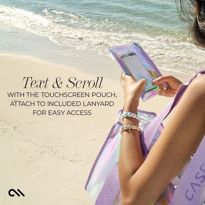 Case-Mate Beach Tote Bag with Phone Pouch - Soap Bubble