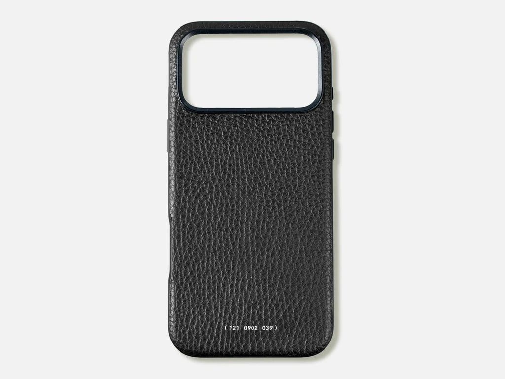 Grams(28) 121 MagSafe Leather Pebbled Case for iPhone 17 Pro Max Black