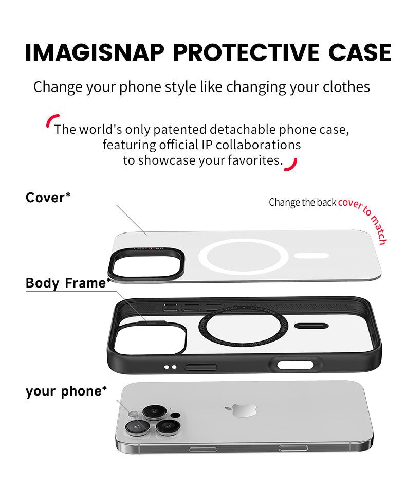 CASEBANG ImagiSnap Snap-On Base Case for iPhone 18 / 17 / 16 / 15 Series [Base Case Only] product v…