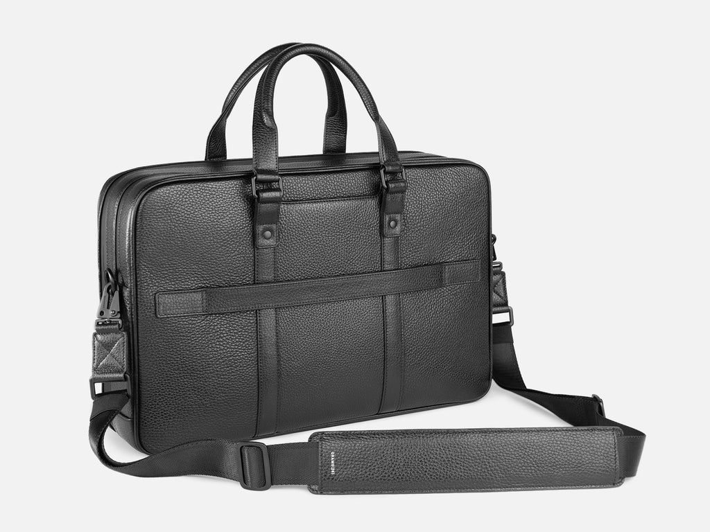 Grams(28) 177 Dual Briefcase - Pebbled Black