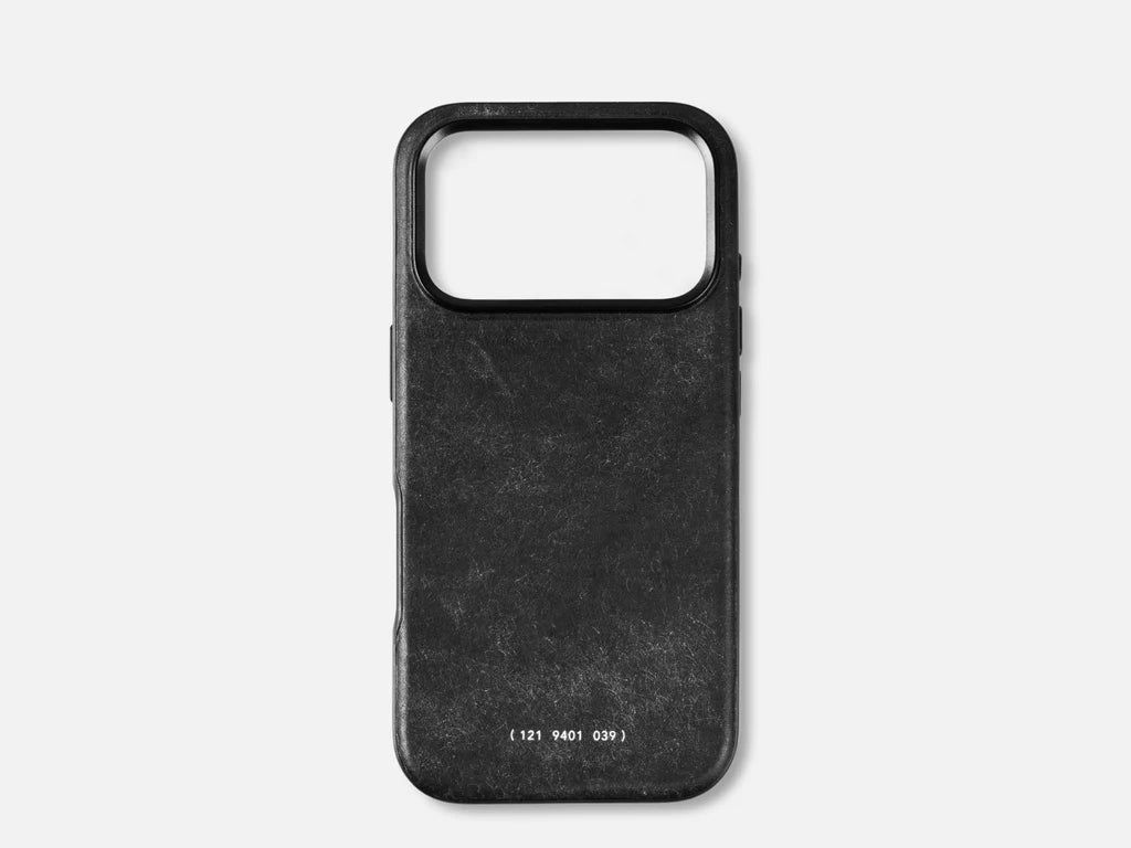 Grams(28) 121 MagSafe Leather Snowflake Case for iPhone 17 Pro Black