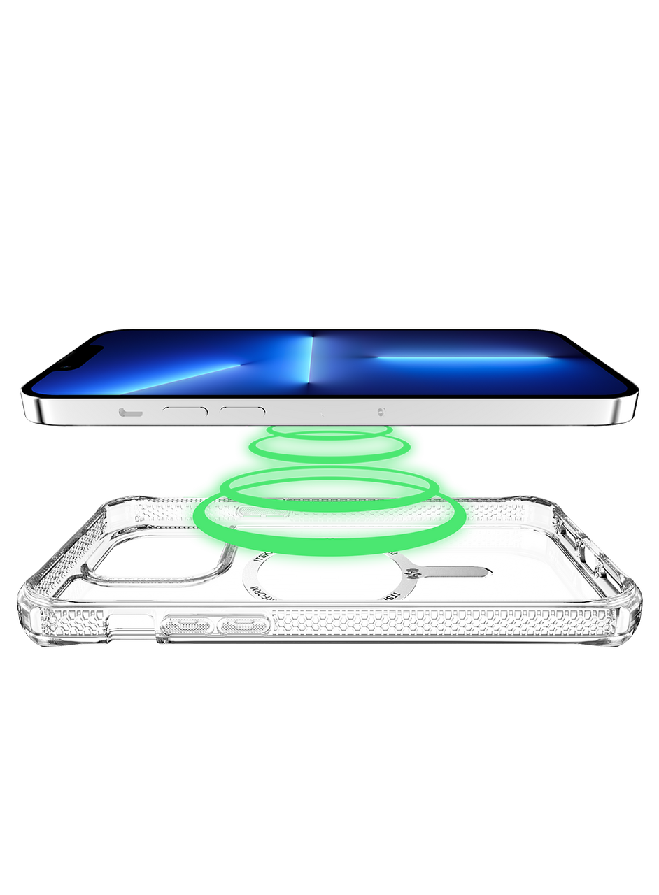 ITSKINS Hybrid R Clear (MagSafe Compatible) for iPhone 14 / 14 Pro / 14 Plus / 14 Pro Max - Transpar