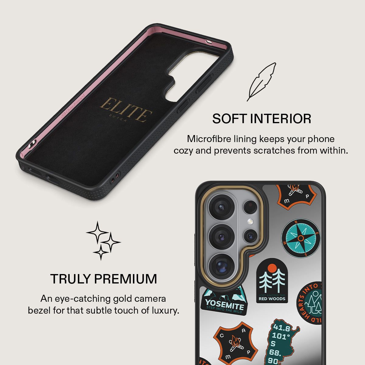 BURGA Samsung Galaxy S26 Ultra Basecamp Elite Mirror Gunmetal Magsafe Case