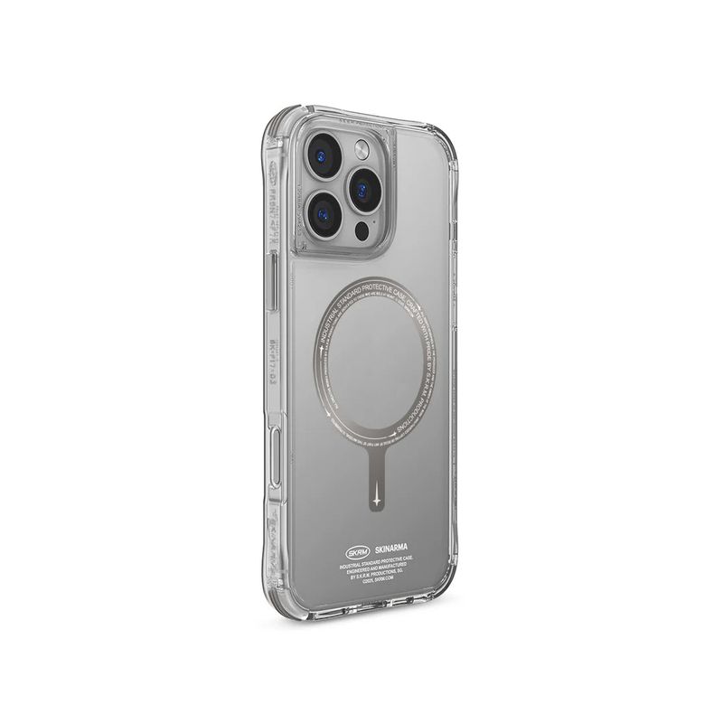 Skinarma iPhone 16 Pro Saido Prime Mag-Charge Back Case - Titanium