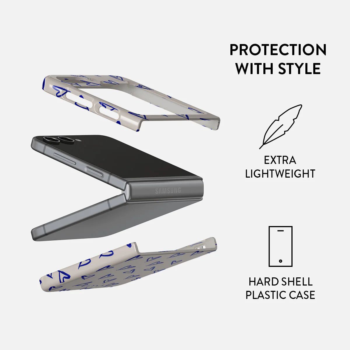 BURGA Samsung Galaxy Z Flip 5 Love Me Right Snap Case