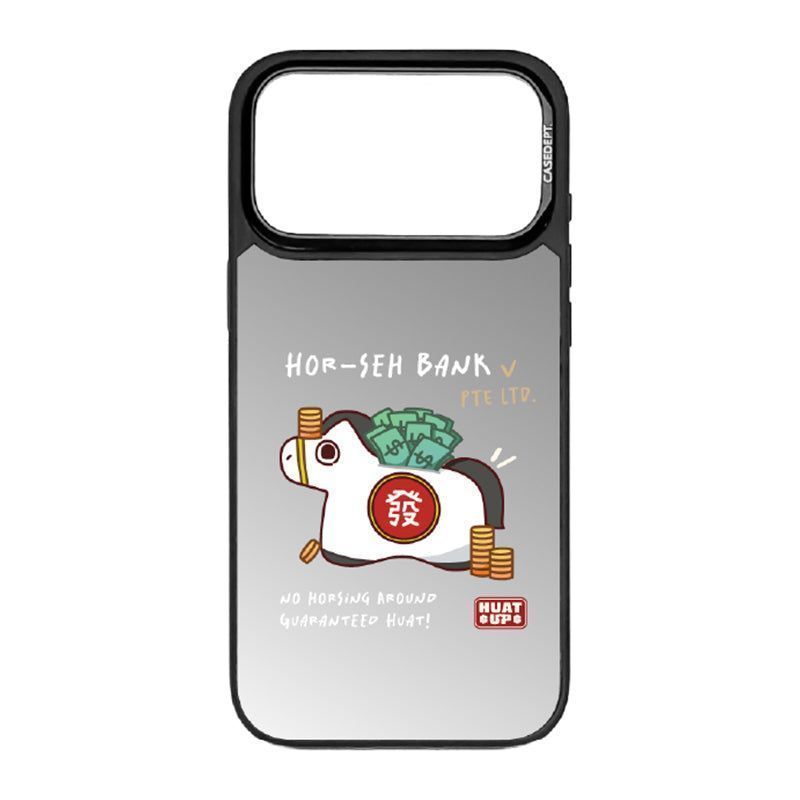 CaseDept. iPhone 17 Pro | 17 Pro Max Matte Mirror Case - Huat Up Horseh Bank iPhone 17 Pro