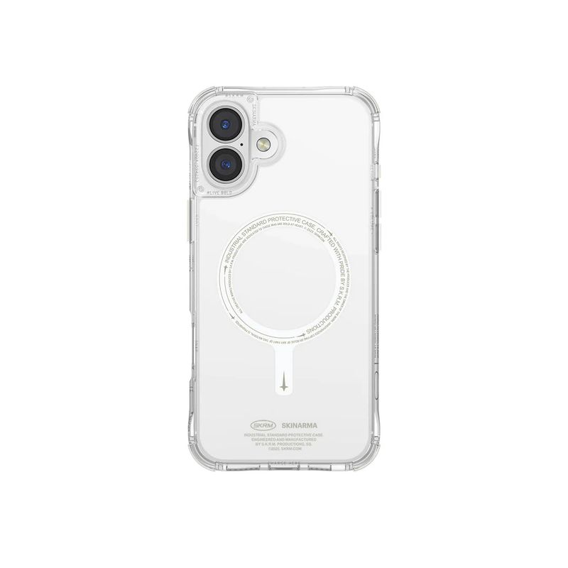 Skinarma iPhone 16 Saido NiteGlow Mag-Charge Back Case - Lime Green