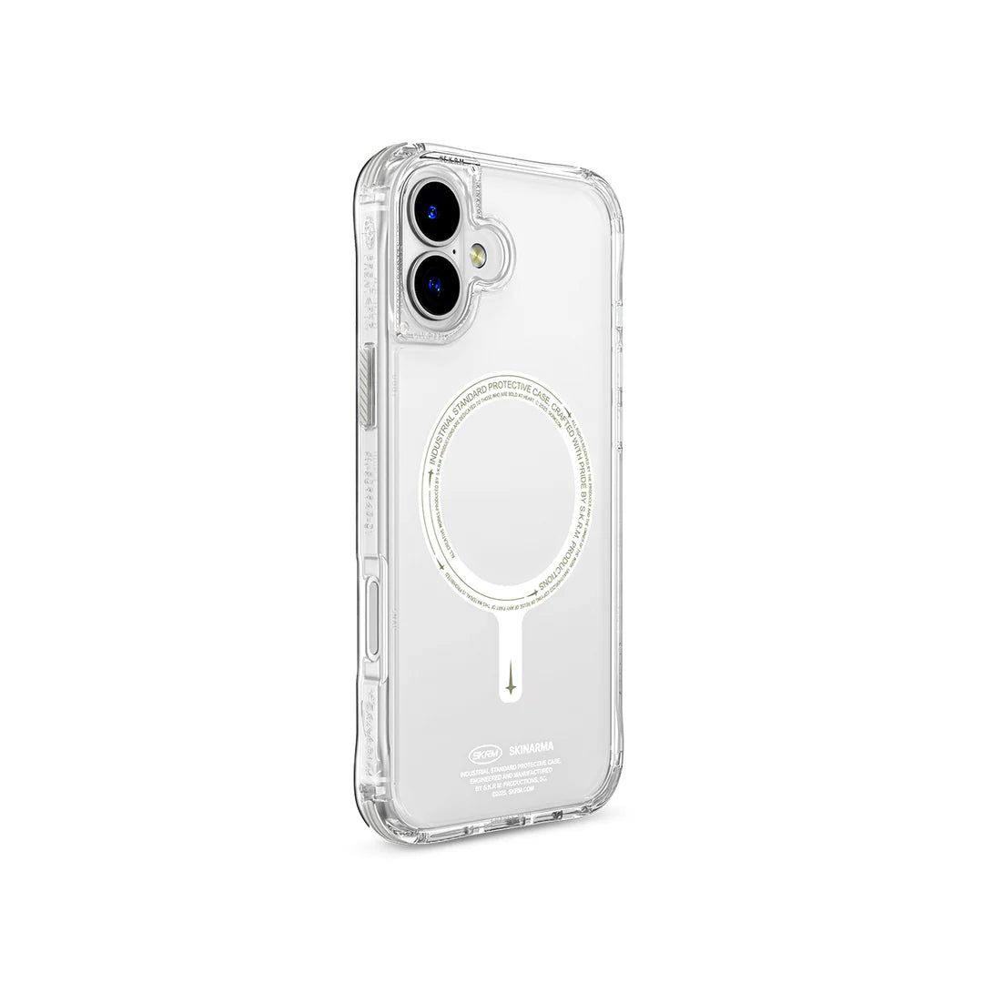 Skinarma iPhone 16 Saido NiteGlow Mag-Charge Back Case - Lime Green
