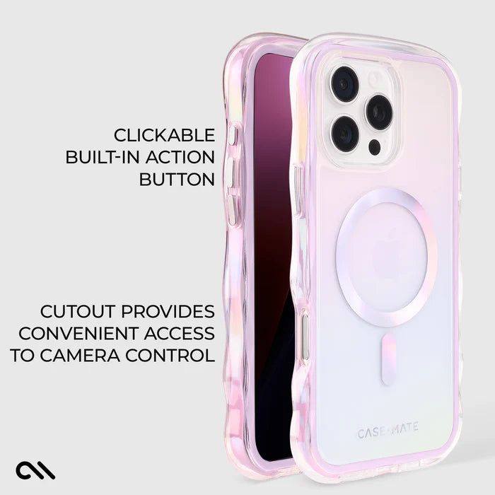 Case-Mate iPhone 16 Pro Max Wave MagSafe Case - Soap Bubble