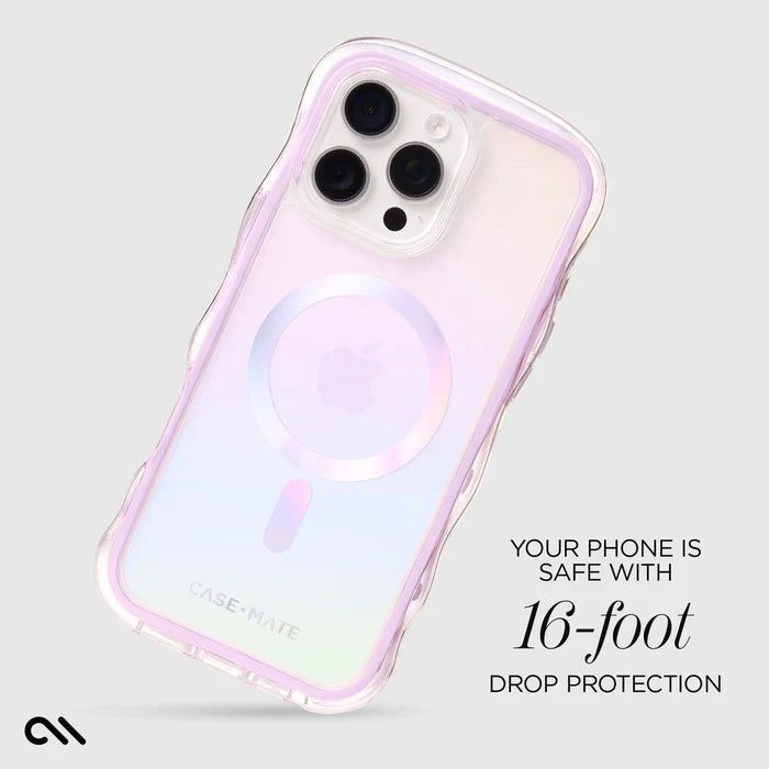 Case-Mate iPhone 16 Pro Max Wave MagSafe Case - Soap Bubble