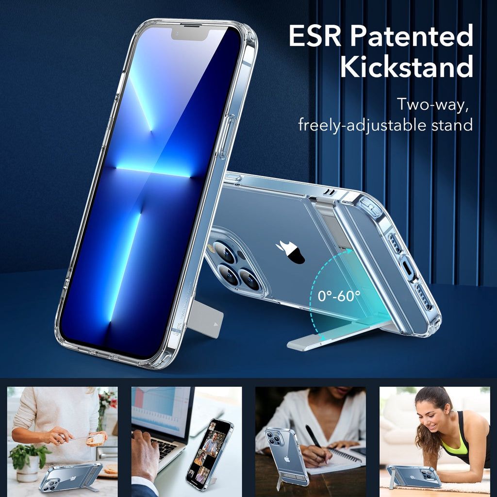 ESR Air Shield Boost Case with Metal Kickstand for iPhone 13 / 13 Pro / 13 Pro Max / SE 3 / SE 2/8/7