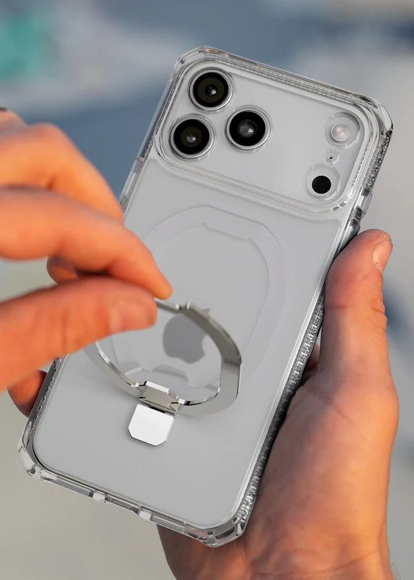 ITSKINS iPhone 18 / 17 Series Hybrid R Clear Case with Stand (MagSafe Compatible)