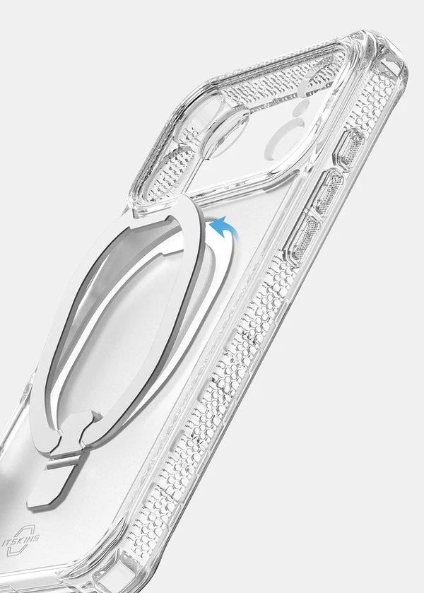 ITSKINS iPhone 18 / 17 Series Hybrid R Clear Case with Stand (MagSafe Compatible) iPhone 18 / 17 Pro