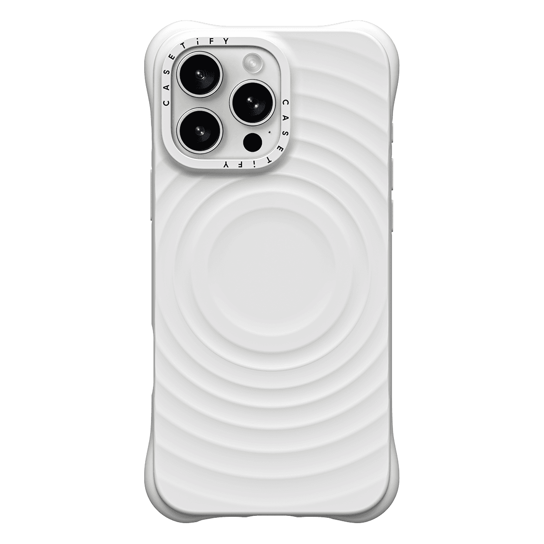 CASETiFY Magsafe The Ripple Case for iPhone 16 Pro Max - The White Case