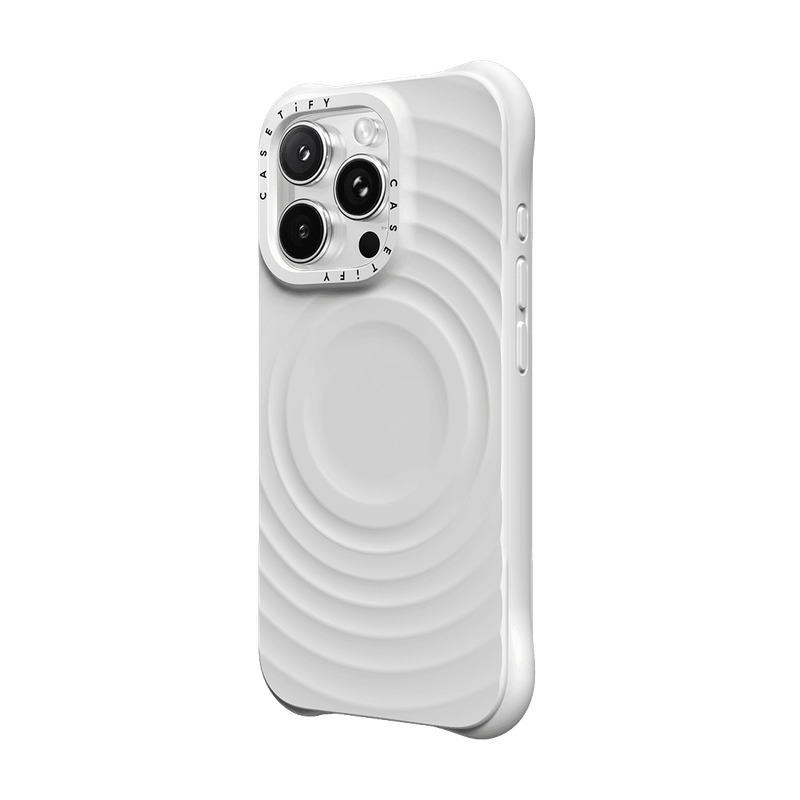 CASETiFY Magsafe The Ripple Case for iPhone 16 Pro Max - The White Case