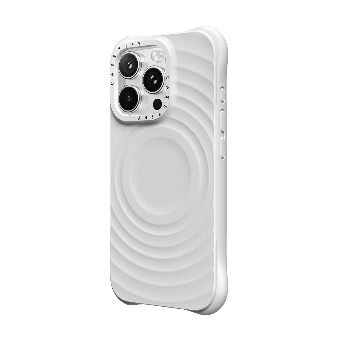 CASETiFY Magsafe The Ripple Case for iPhone 16 Pro Max - The White Case