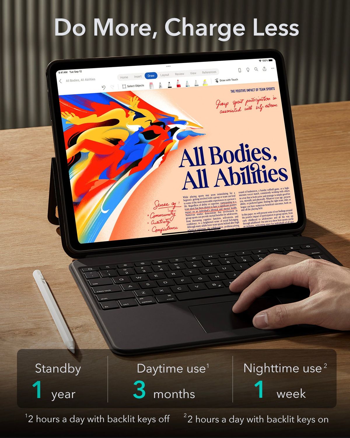 ESR iPad Pro 13" (2024/2025) Ascend Keyboard Case