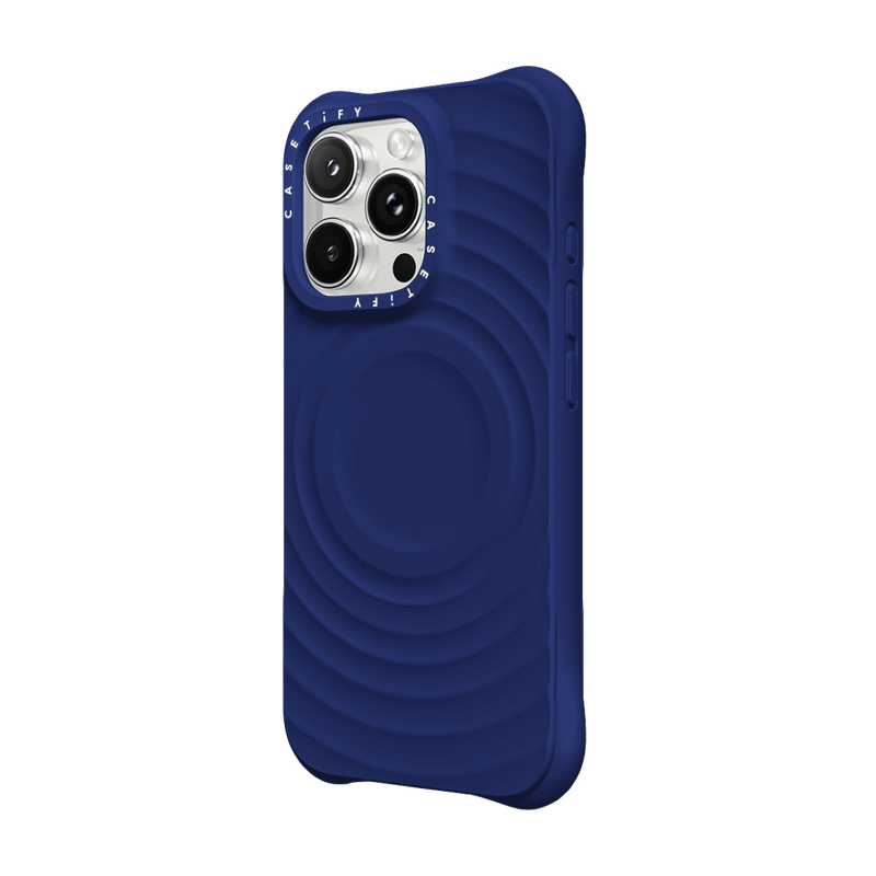 CASETiFY Magsafe The Ripple Case for iPhone 16 Pro - Navy Blue