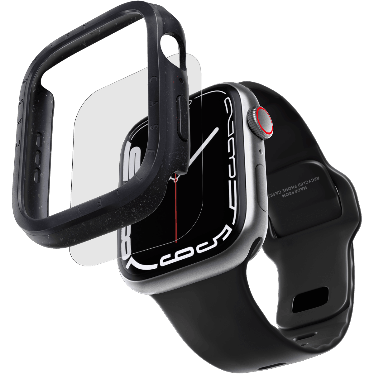 CASETiFY Apple Watch Metallic Impact Case 46mm - Black