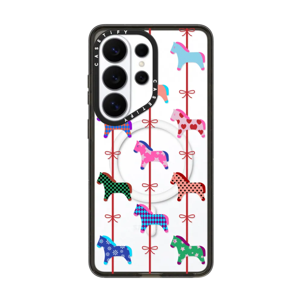 CASETiFY Magnetic Impact Case for S26 Ultra - Pony Carousell Clear Black