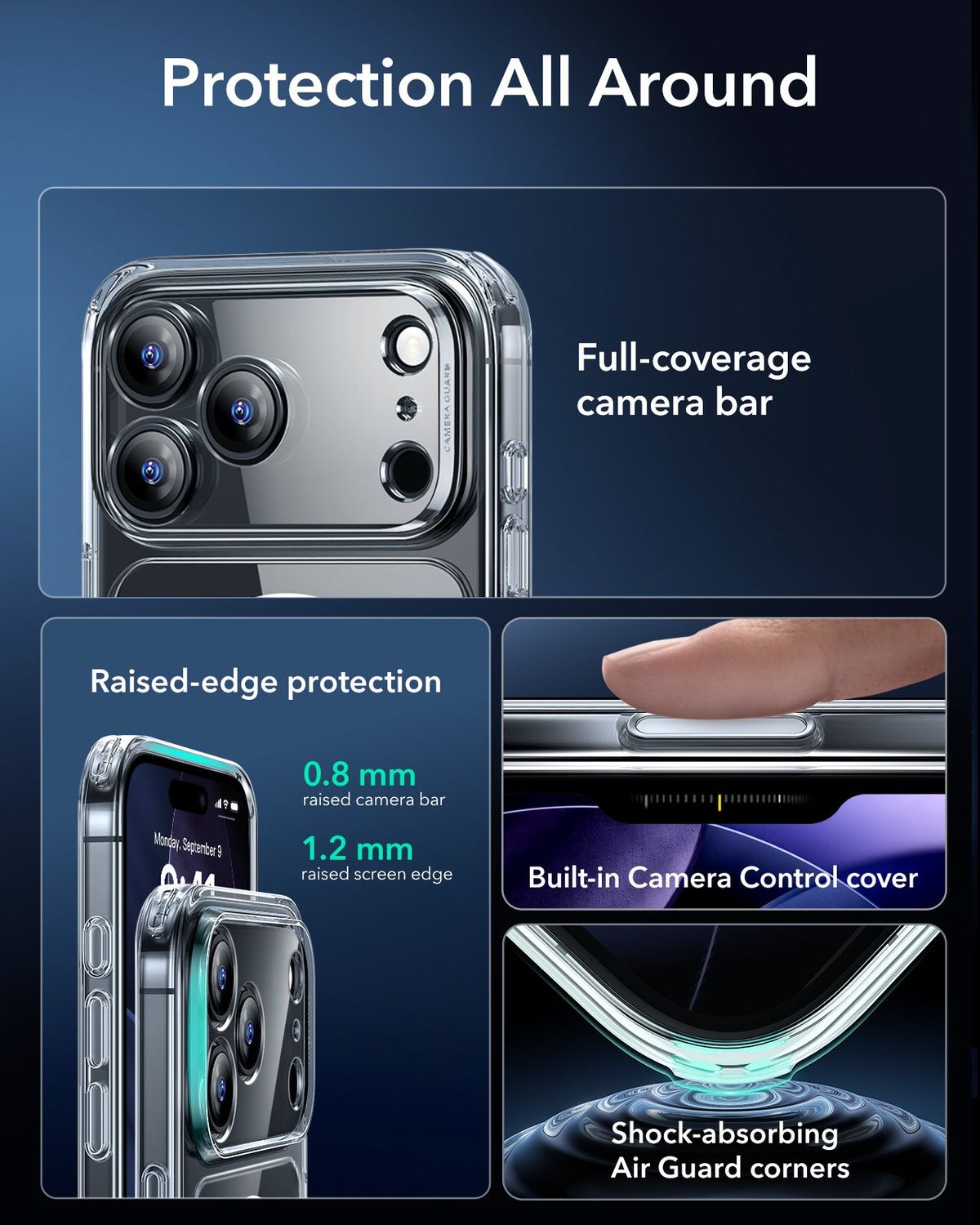 ESR iPhone 17 Series Classic Hybrid Magsafe Case (Camera Control)