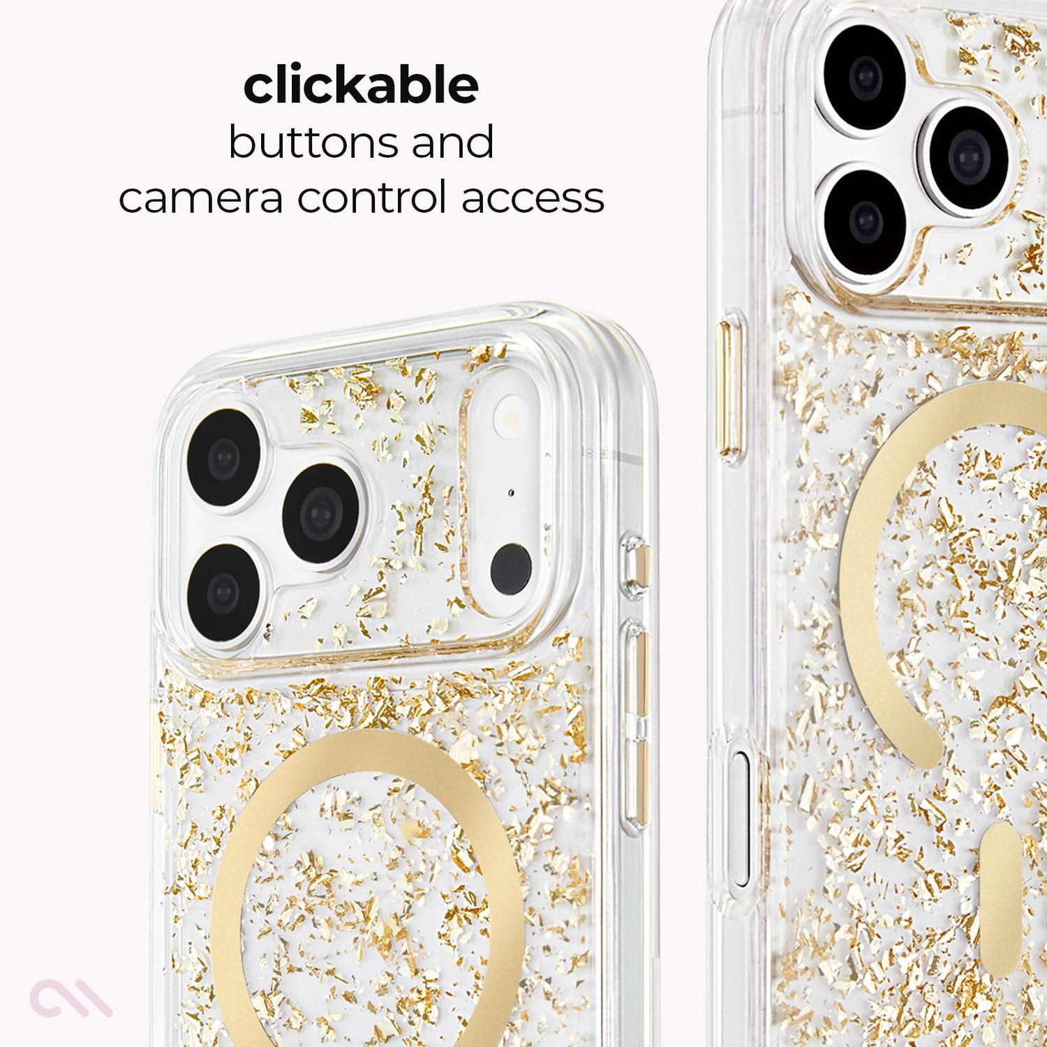 Case-Mate  iPhone 18 / 17 Pro / Pro Max  Karat Flakes MagSafe Case - Gold