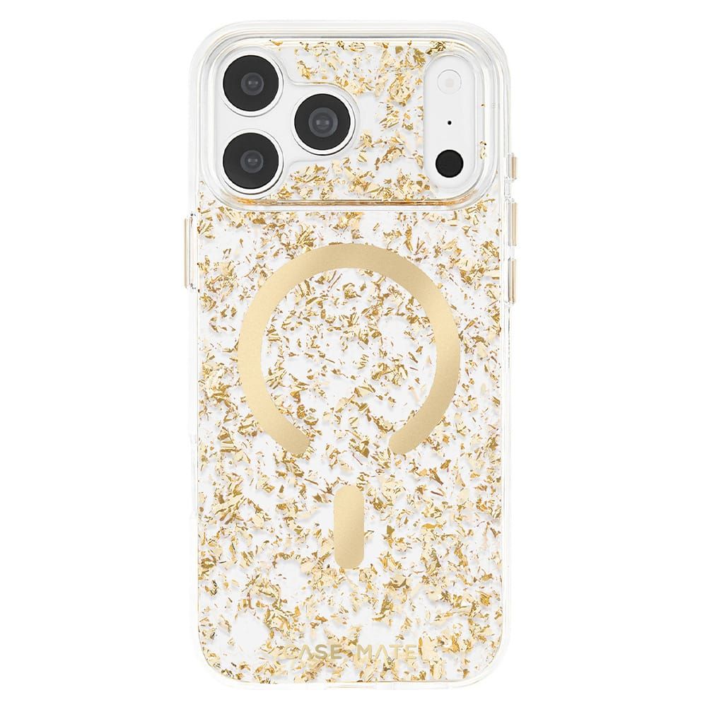 Case-Mate  iPhone 18 / 17 Pro / Pro Max  Karat Flakes MagSafe Case - Gold iPhone 18 / 17 Pro Max