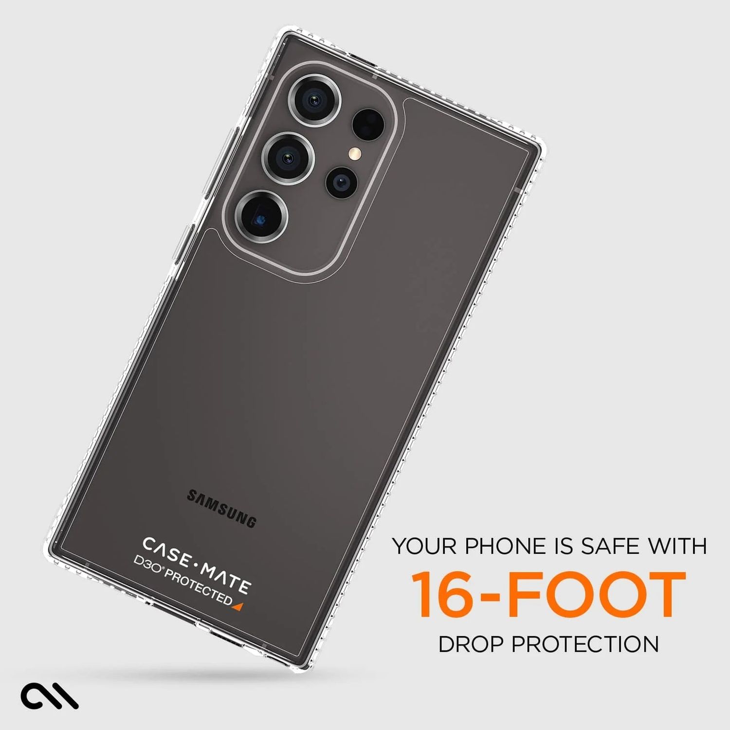 Case-Mate Samsung Galaxy S24 Series Tough Plus D3O Clear Case